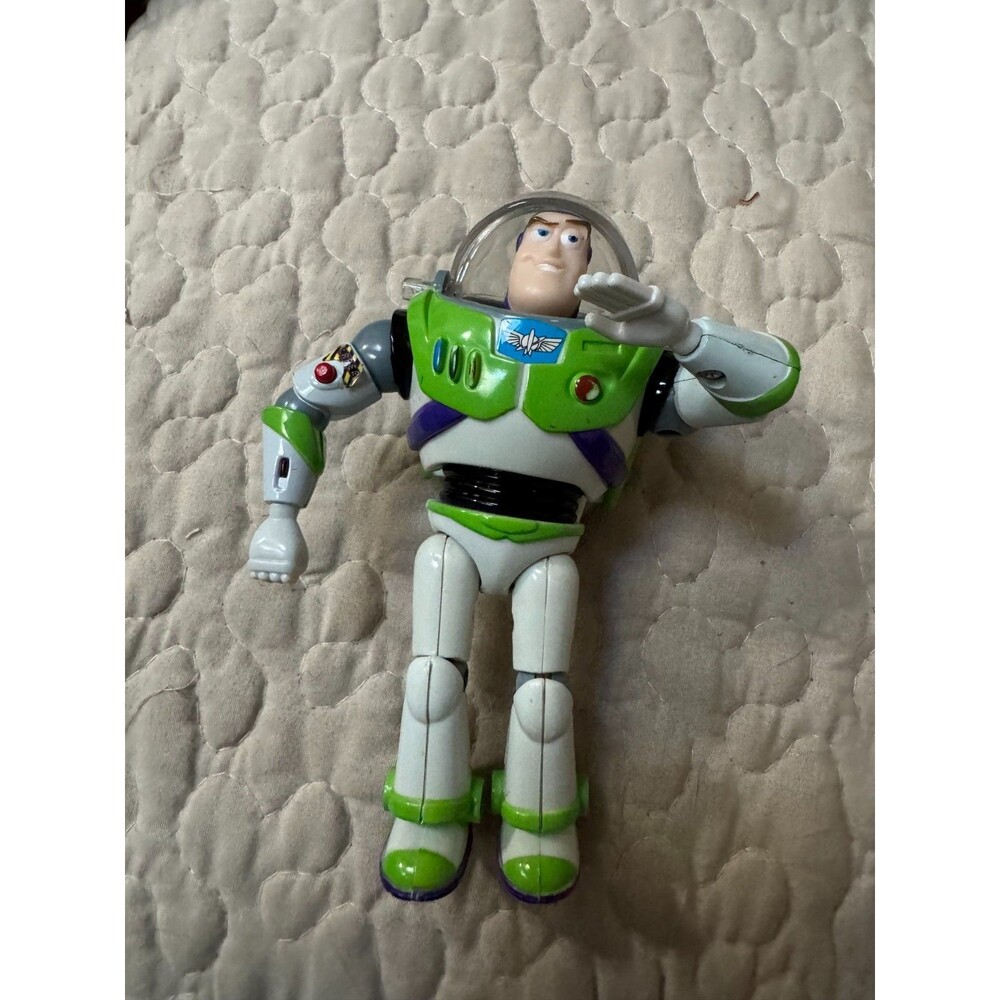 Disney Pixar Toy Story Buzz Lightyear Action Figure Flip-Up Helmet 7" Vintage